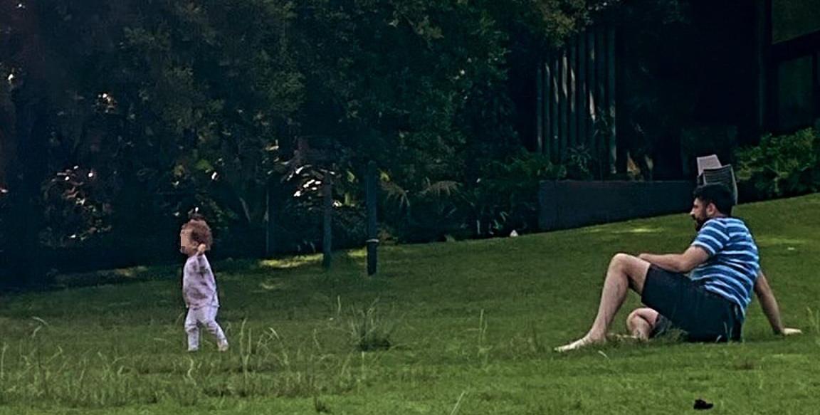 My little star running in a leisure day.